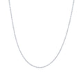 9kt White Gold Wheat Necklace Chain 46cm