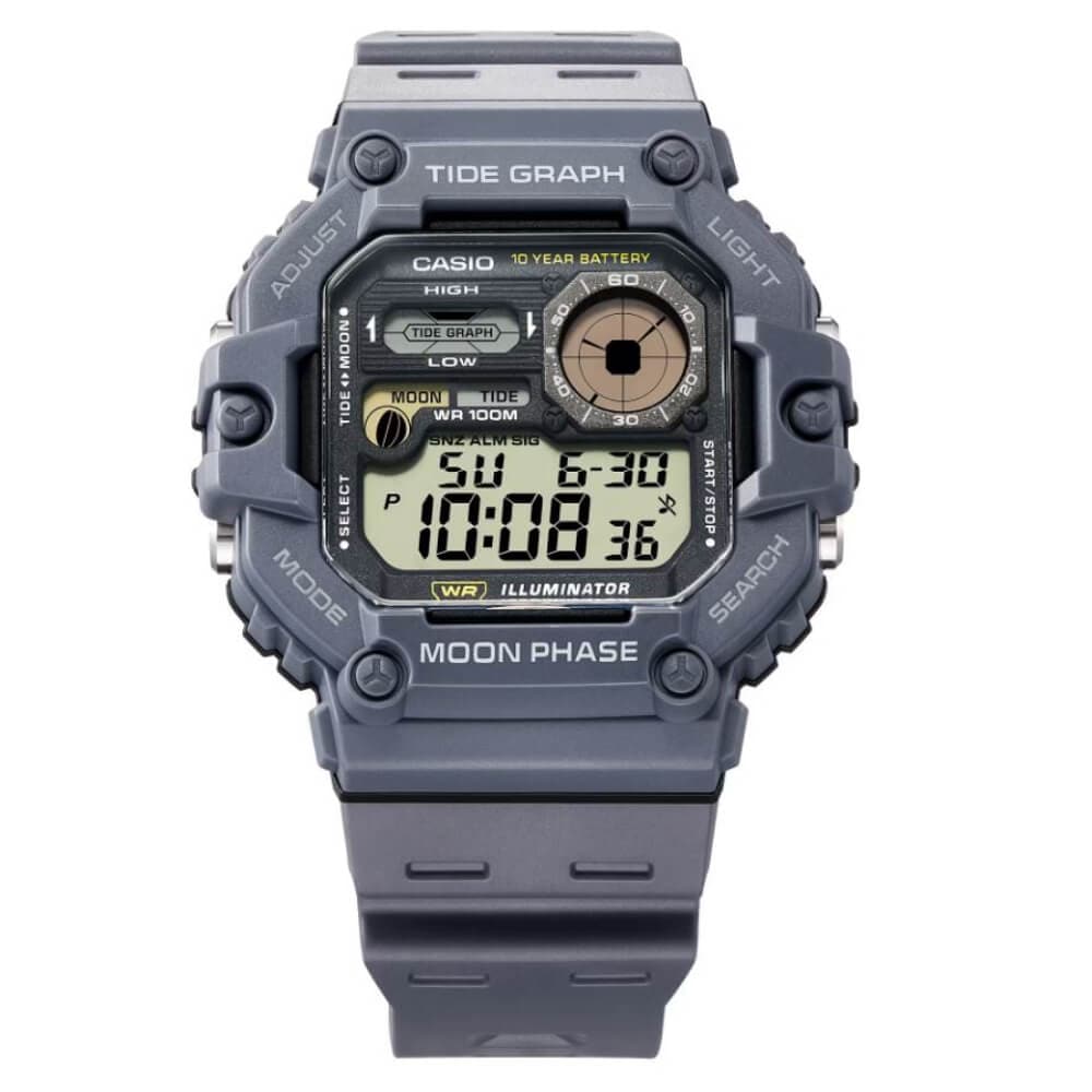Casio General Digital Grey Resin Strap Men Watch WS-1700H-8AVDF