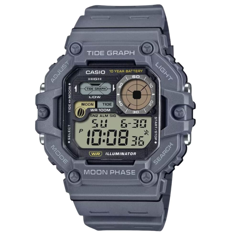 Casio General Digital Grey Resin Strap Men Watch WS-1700H-8AVDF