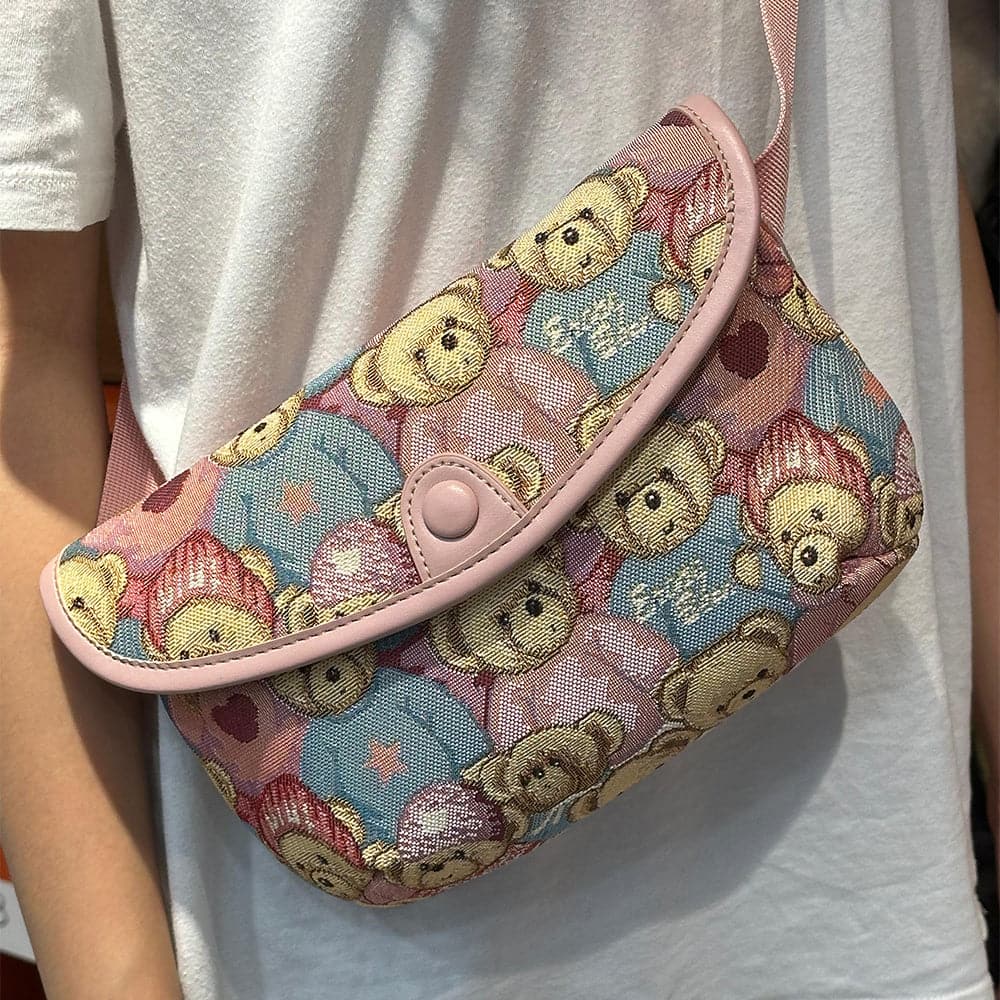 AG Collective Bear Print Crossbody Women's Bag