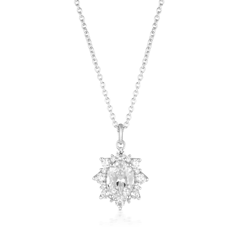 GEORGINI ICONIC BRIDAL ELOISE PENDANT SILVER