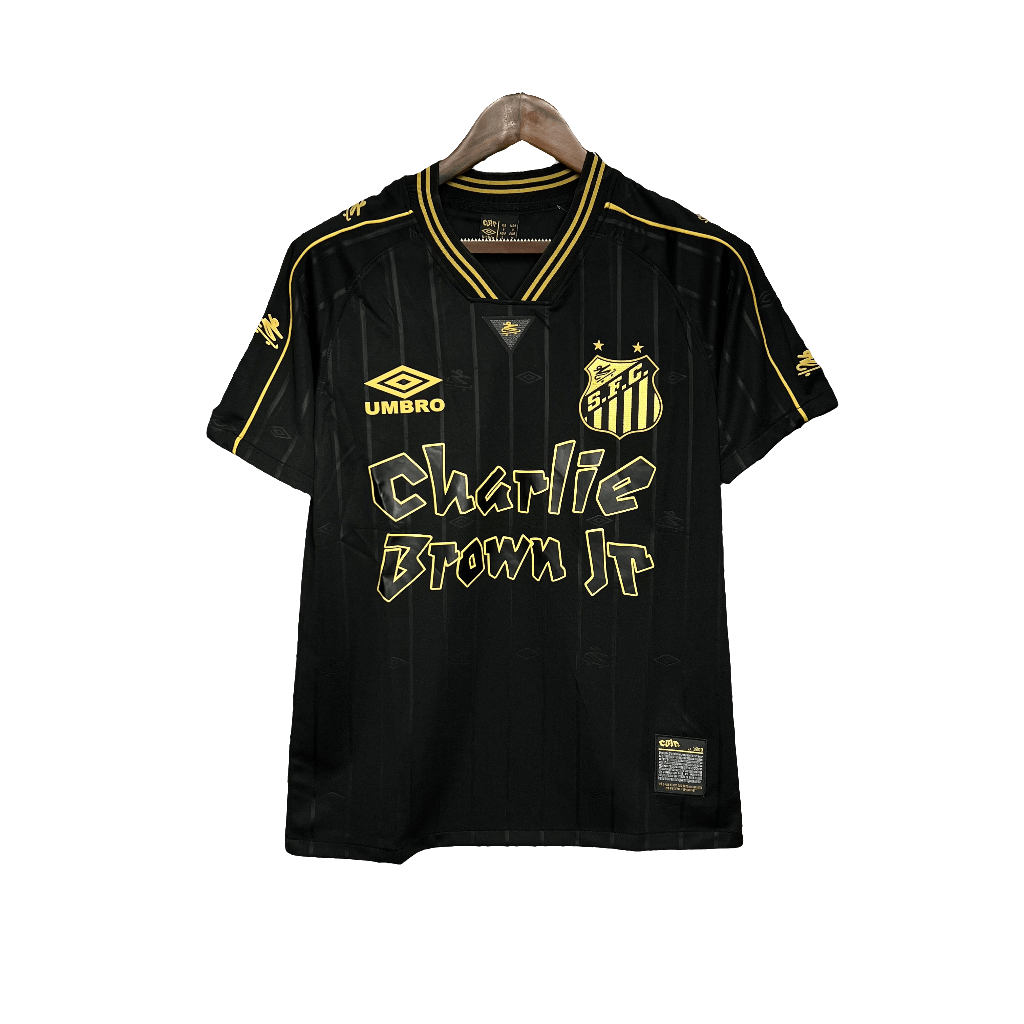 Santos 24/25 Charlie Brown JR Jersey - Black - Fan Version