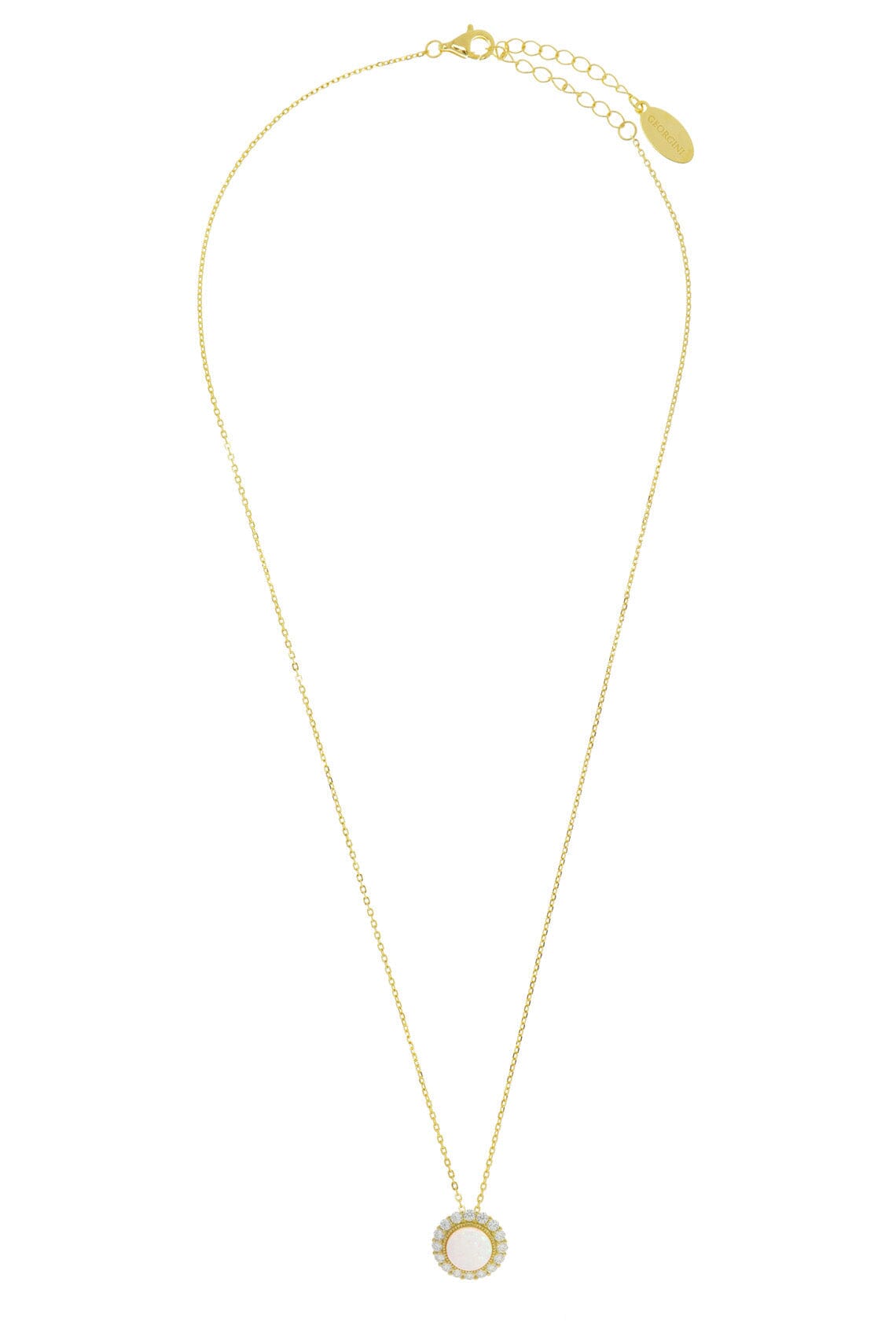 OPAL GLOW MARRINAWI WHITE CREATED OPAL PENDANT GOLD