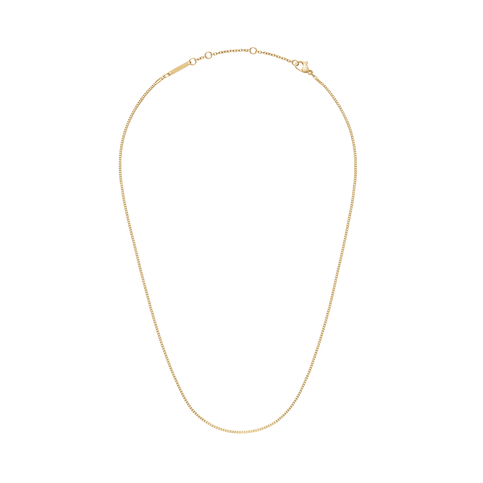 Daniel Wellington Elan Box Chain Necklace Long Gold