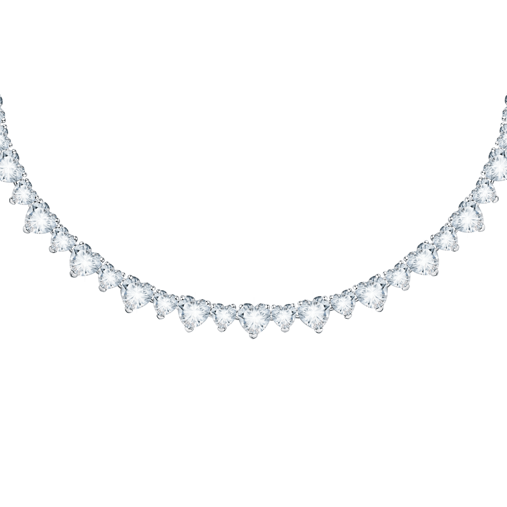 Chiara Ferragni Diamond Heart Silver Necklace