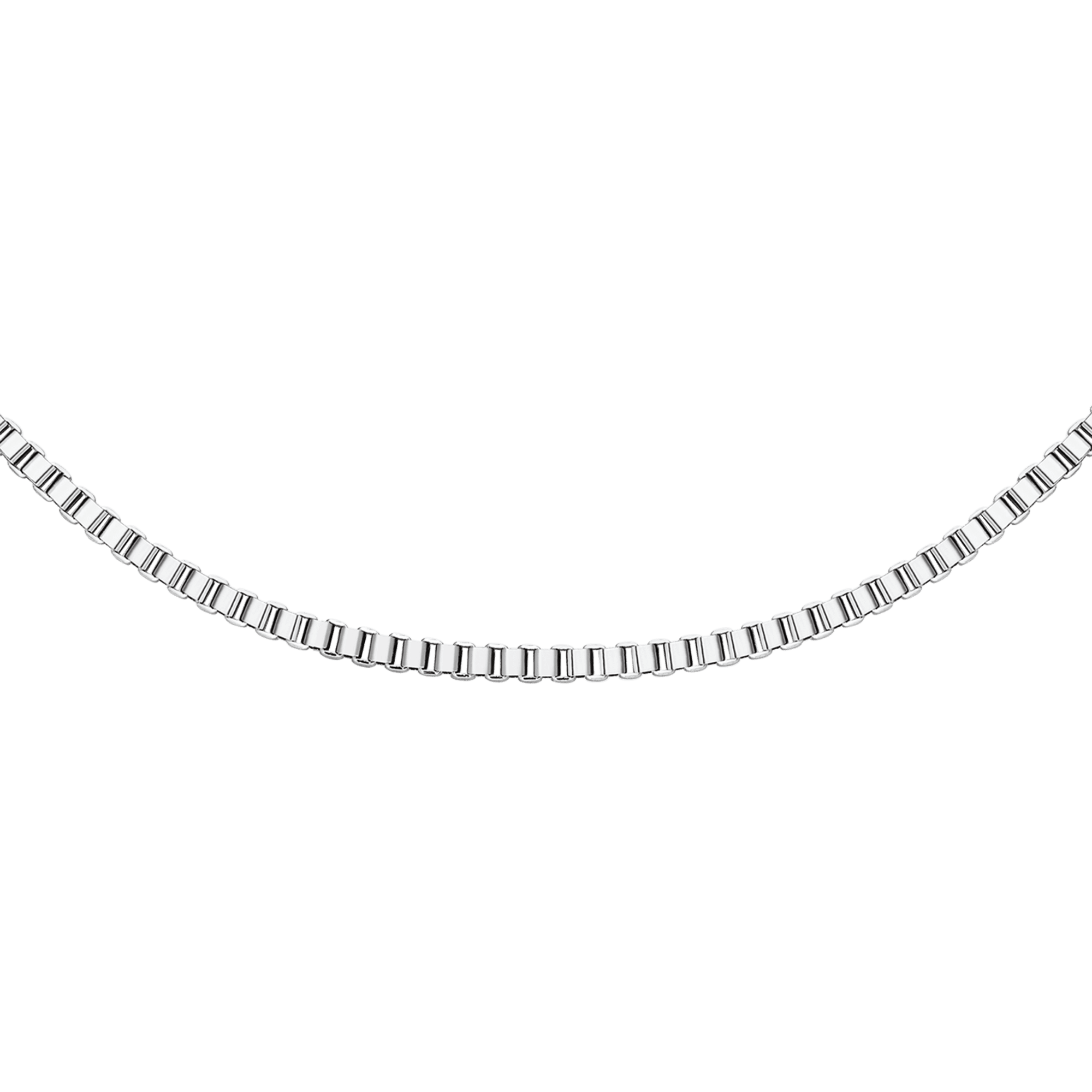 Daniel Wellington Elan Box Chain Necklace Short Silver
