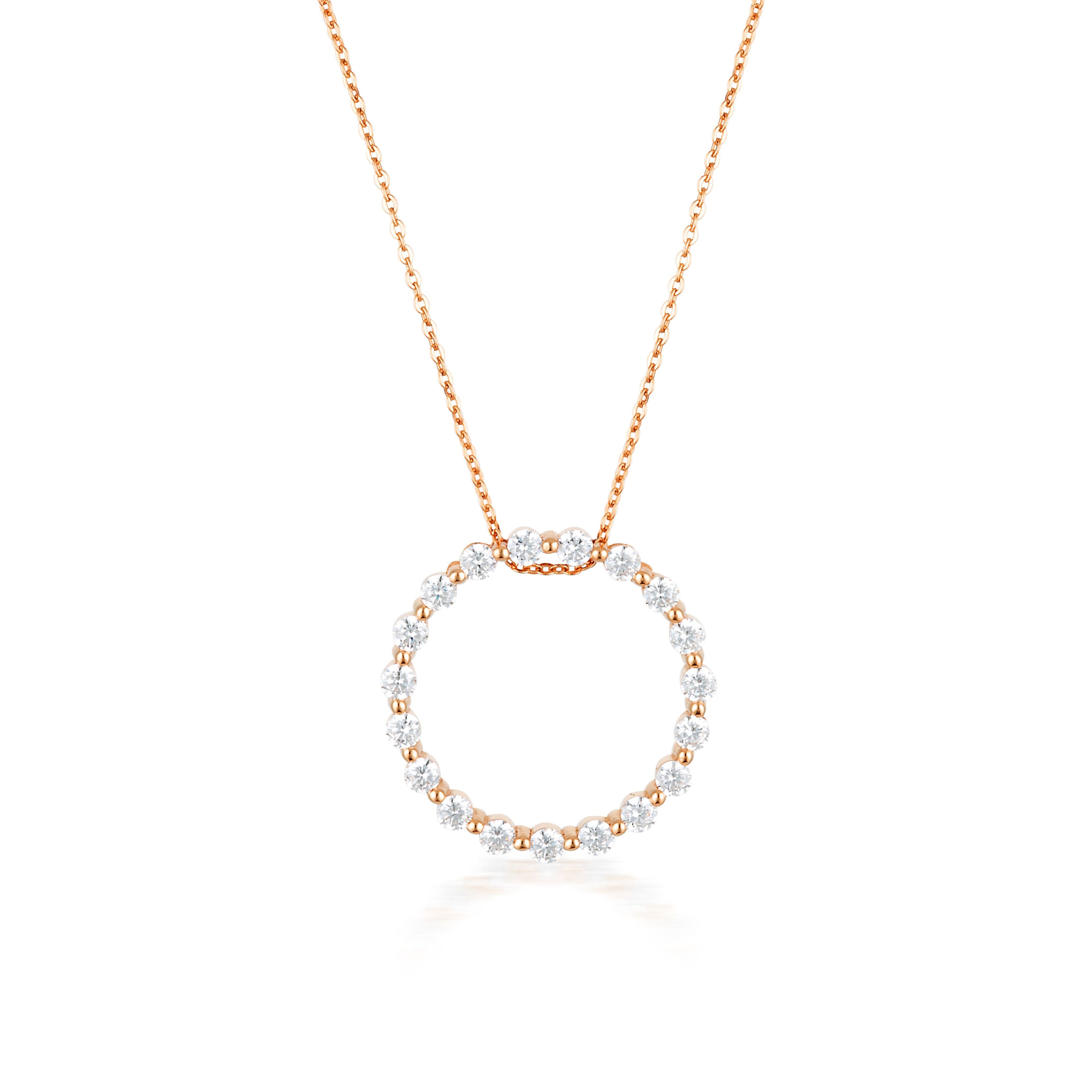Georgini Circle of Life Rose Gold  Necklace