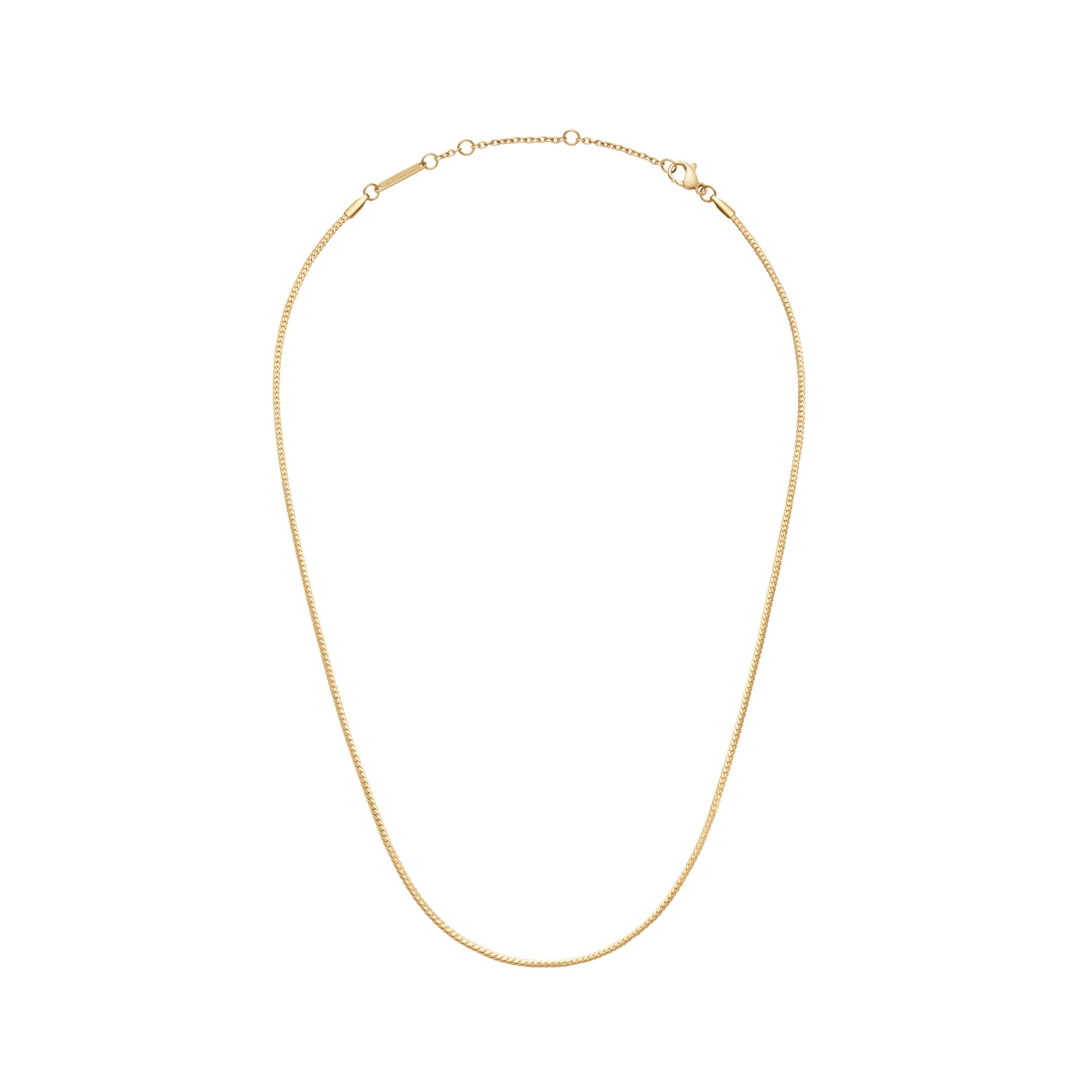 Daniel Wellington Elan Flat Chain Necklace Short Gold