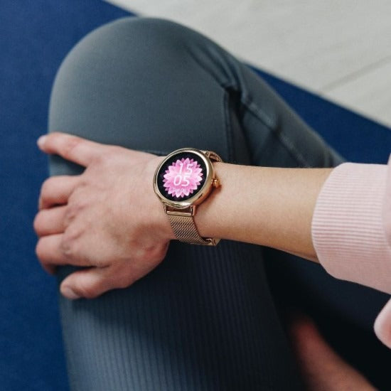 Reebok Glow Rose Gold Milanese Strap Women Watch RV-GLO-L0-A3S3-BB