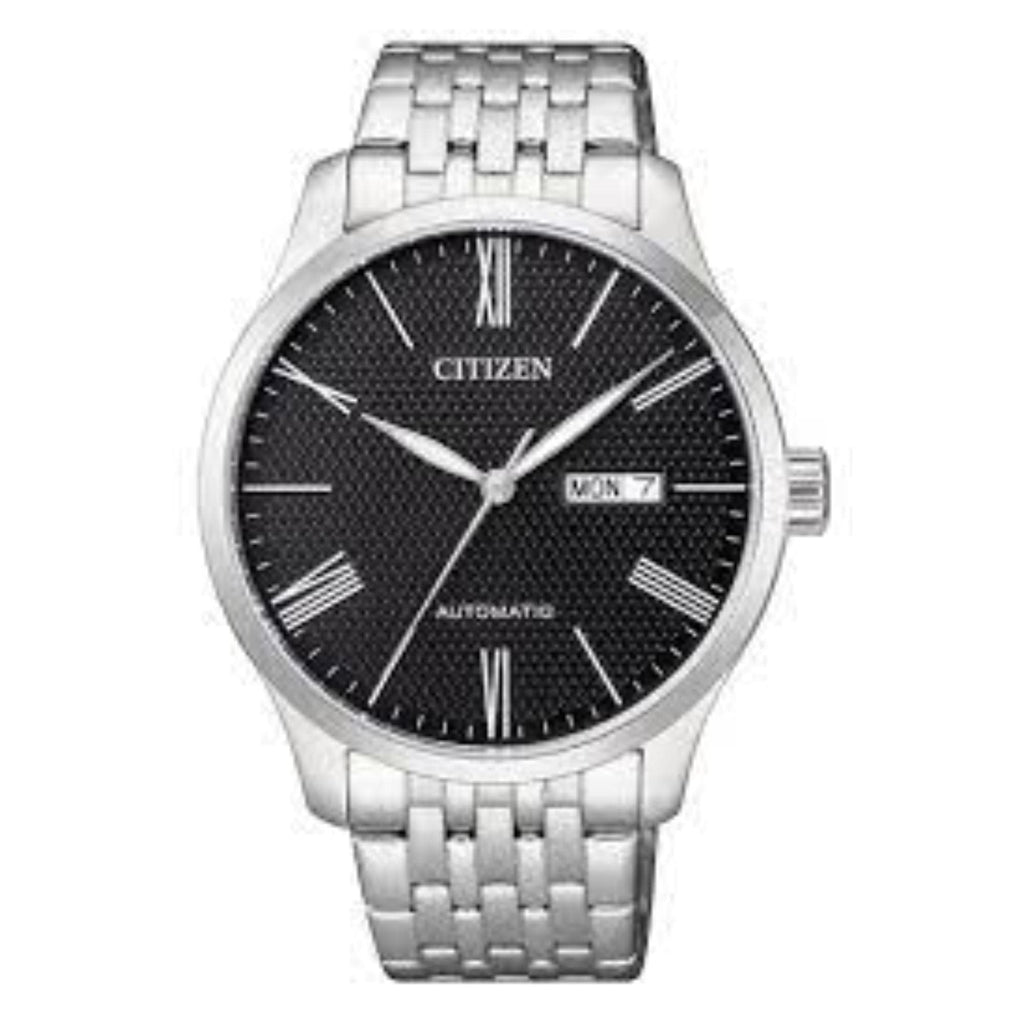 CITIZEN NH8350-59E BLACK DIAL STAINLESS STEEL MEN'S WATCH