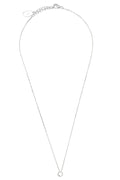 OPAL GLOW BLUE CREATED OPAL CIRCLE PENDANT SILVER