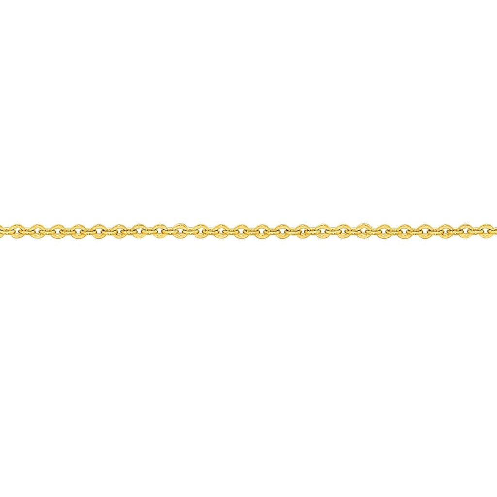 40cm Cable Chain in 9kt Yellow Bonded Gold