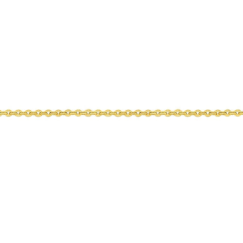 40cm Cable Chain in 9kt Yellow Bonded Gold