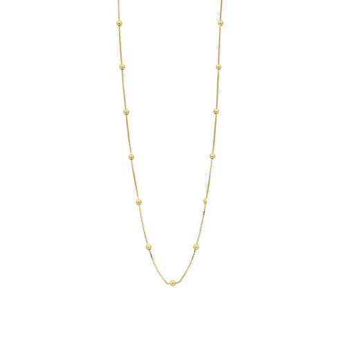 45cm Box and Ball Chain in 9kt Yellow Bonded Gold