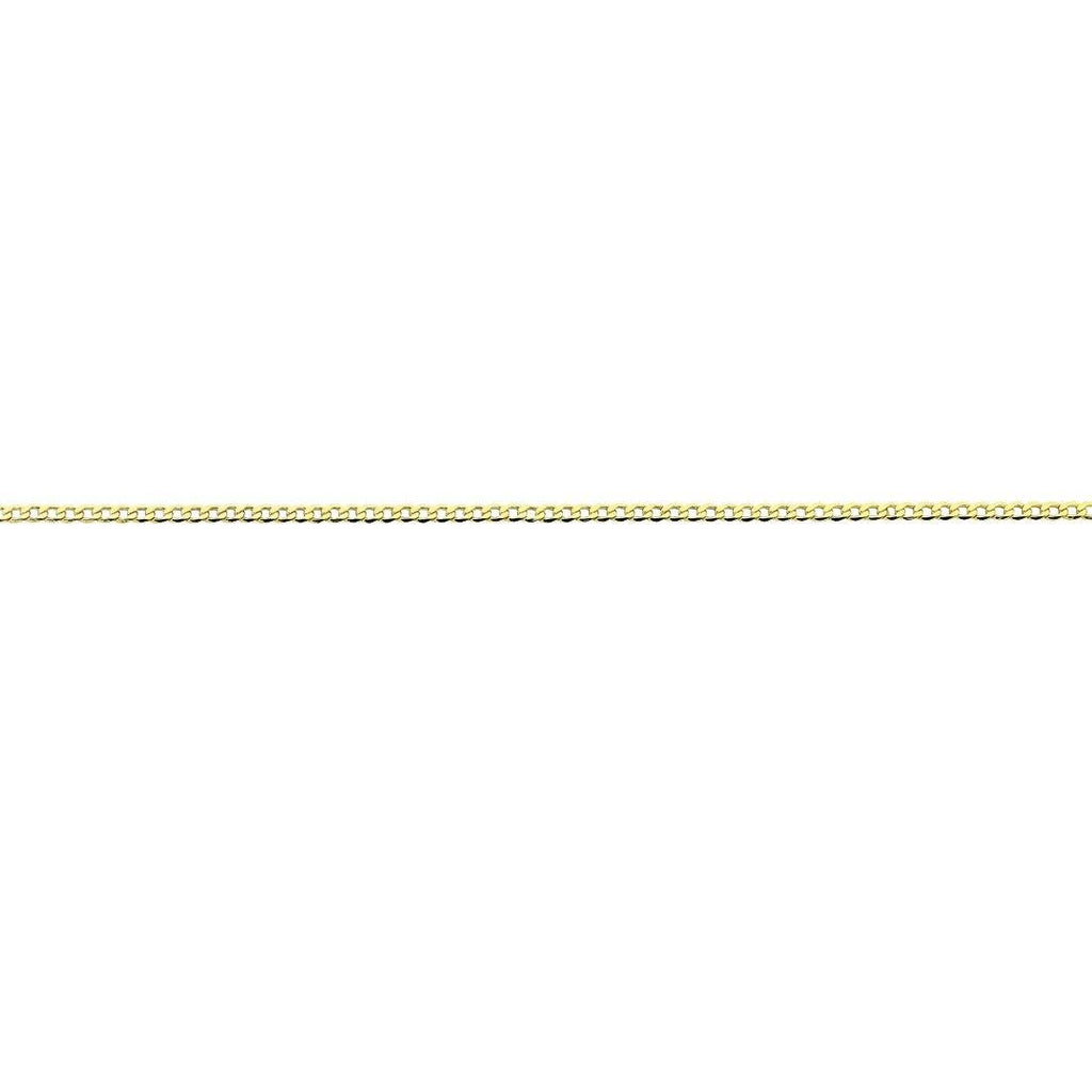 55cm Open Curb Chain in 9kt Yellow Bonded Gold