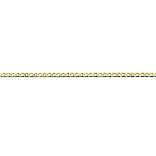65cm Open Curb Chain in 9kt Yellow Bonded Gold