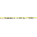 9kt Yellow Gold Silver Infused Open Curb Necklace 75cm