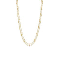 9kt Yellow Gold Silver Infused Triple Row Beaded Ball Necklace