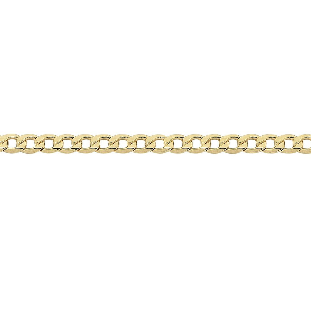 55cm Curb Chain in 9kt Yellow Bonded Gold