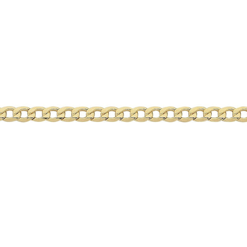 55cm Curb Chain in 9kt Yellow Bonded Gold