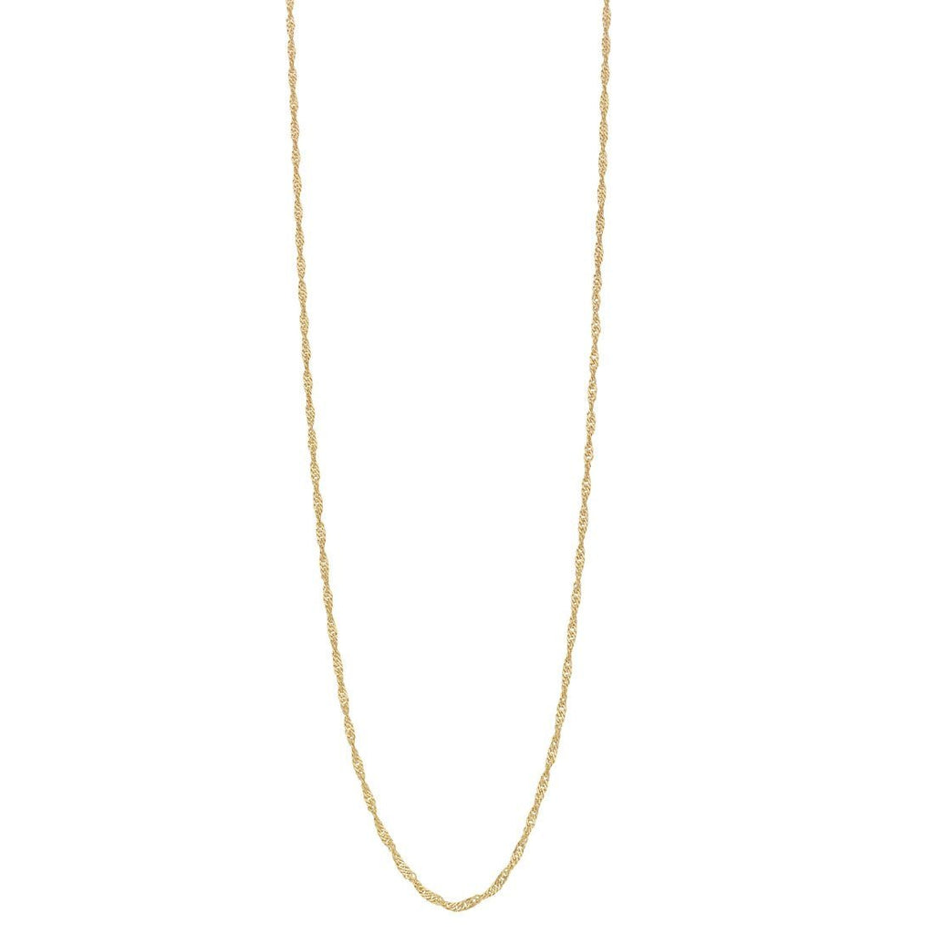 55cm Solid Singapore Chain in 9kt Yellow Gold