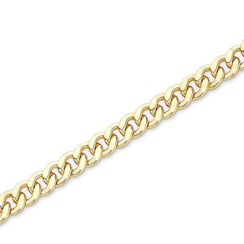 55cm Curb Chain in 9kt Yellow Bonded Gold