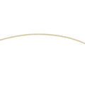 9kt Yellow Gold Silver Infused 50cm Curb Necklace