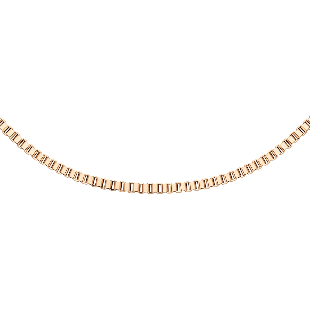 Daniel Wellington Elan Box Chain Necklace Short Rose Gold
