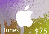 iTunes $75 US Card