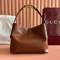 Gucci Beatrix Handbag 35 Brown Cowhide  272126