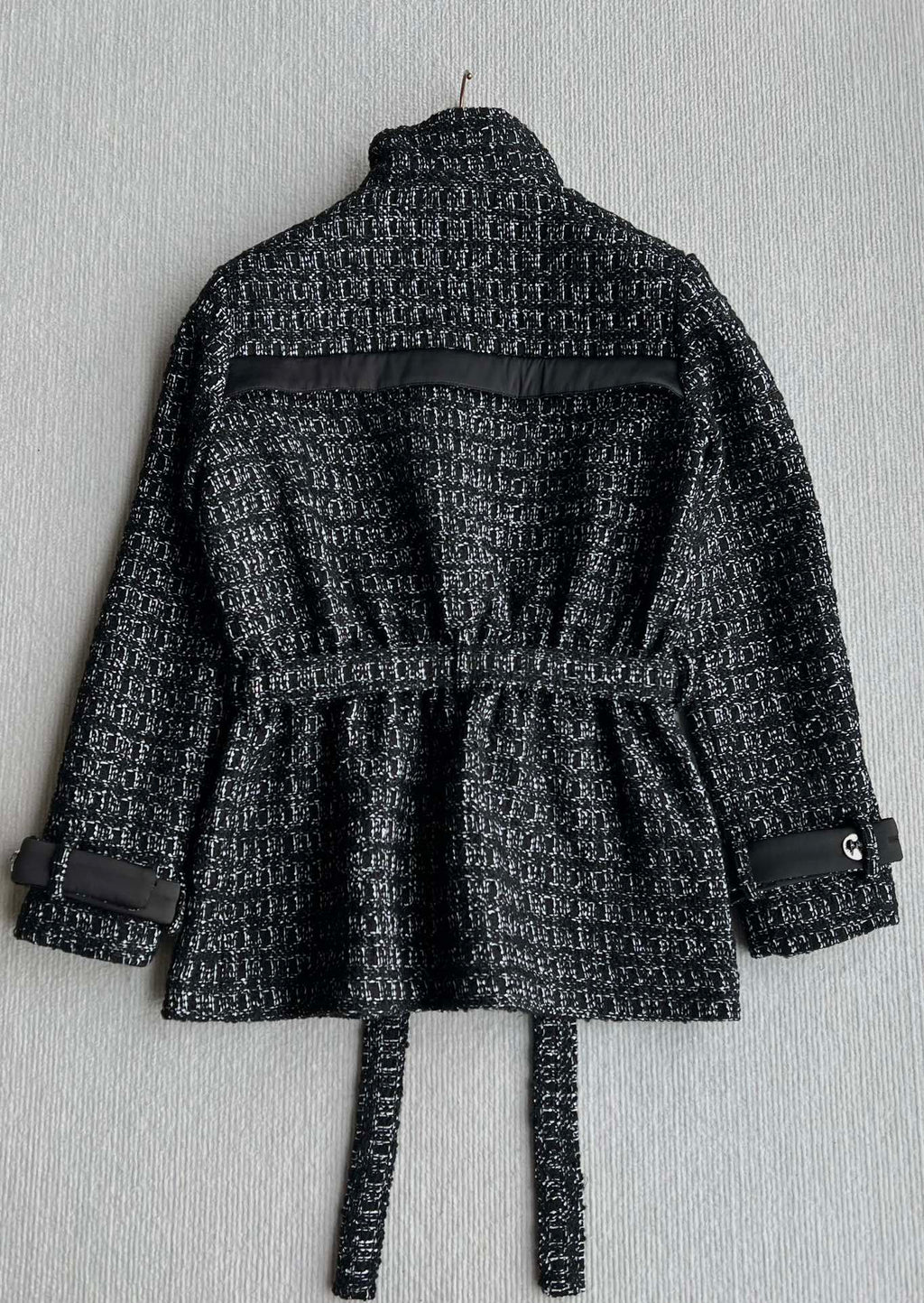 Chanel 2025 Belt Jacket Black Wool Cashmere 318587