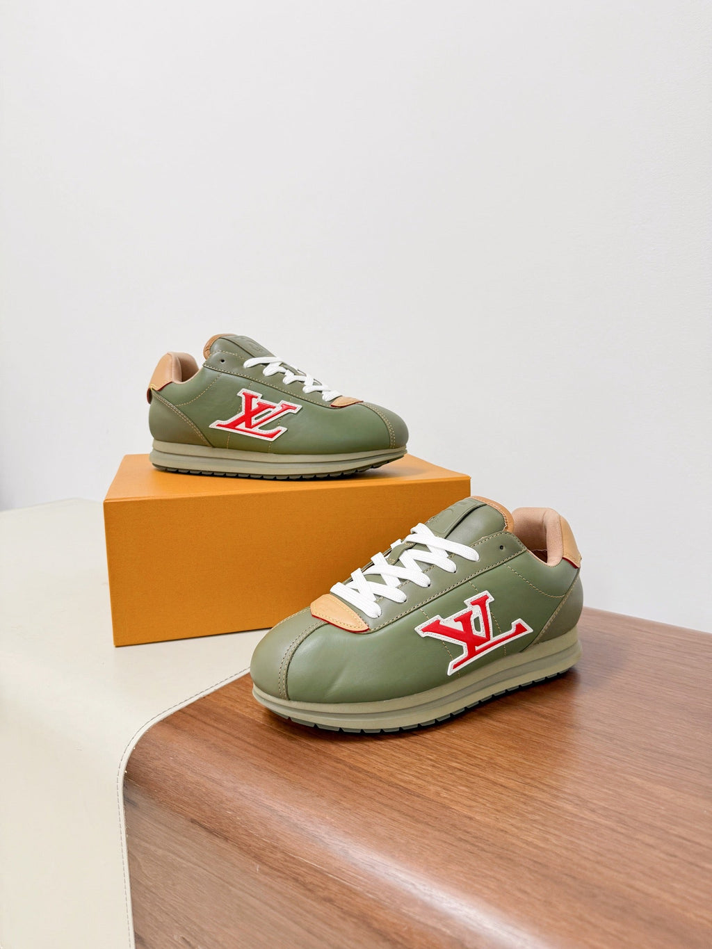 LV 25 Buttersoft Sneaker Green Cowhide 492880