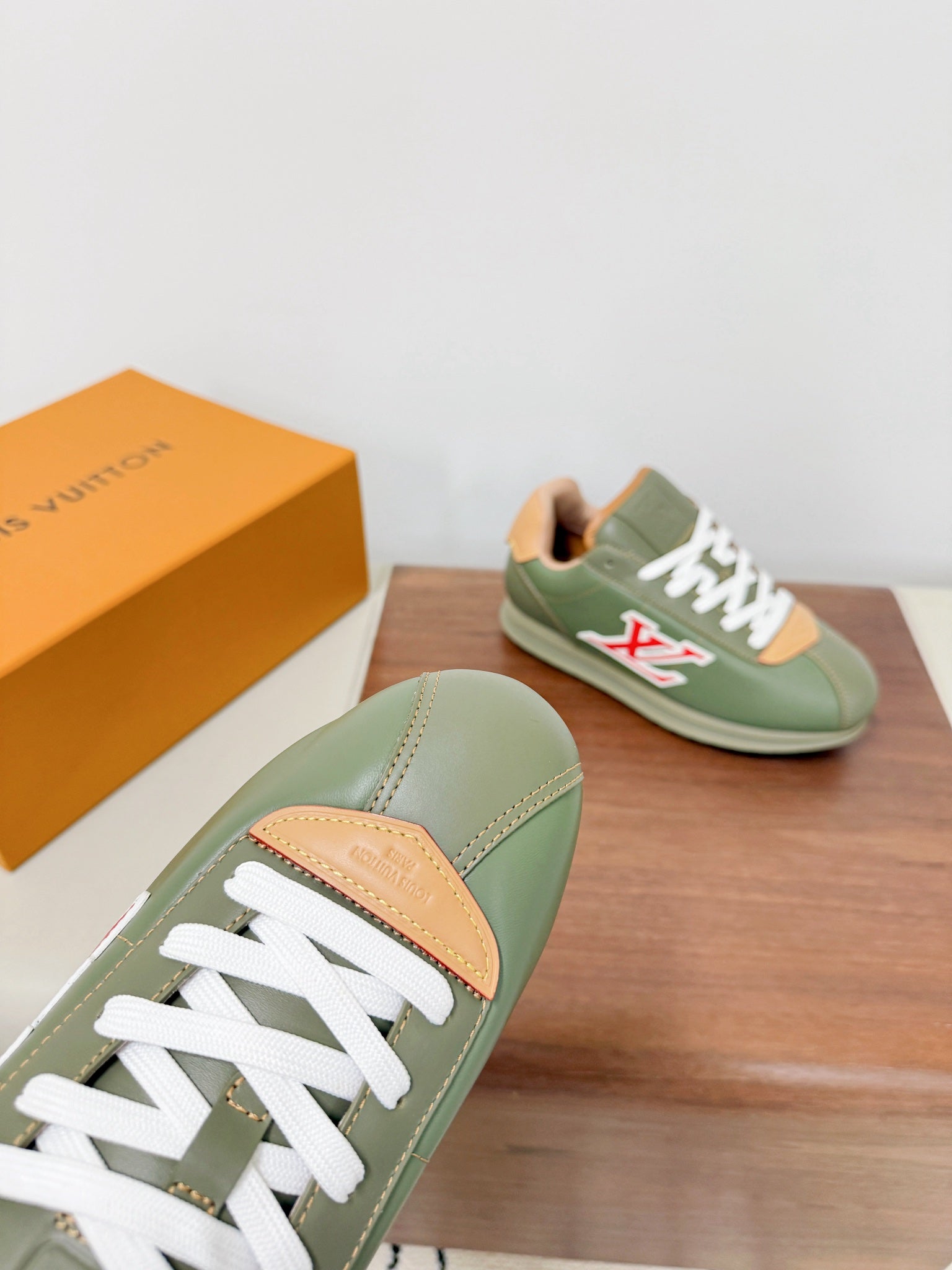 LV 25 Buttersoft Sneaker Green Cowhide 492880