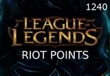 League of Legends 1240 RP Prepaid Card EU