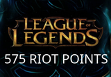 League of Legends 575 RP Prepaid Card