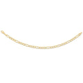 19cm Figaro Bracelet in 9kt Yellow Gold