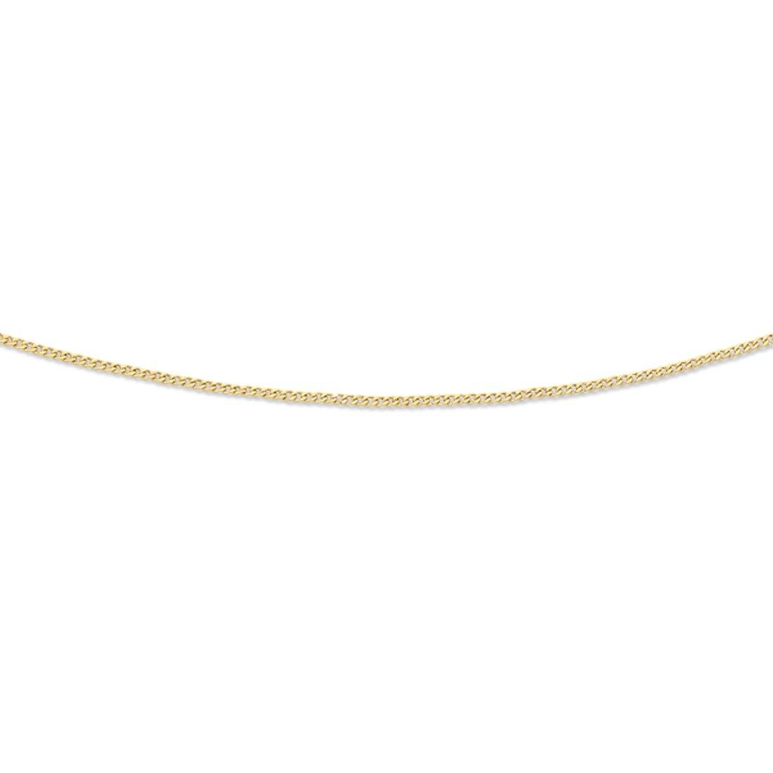 9kt Yellow Gold 55cm Curb Chain Necklace