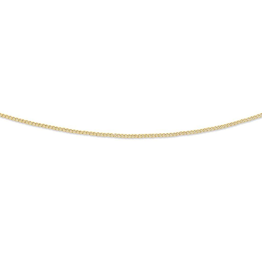 9kt Yellow Gold 60cm Curb Chain Necklace