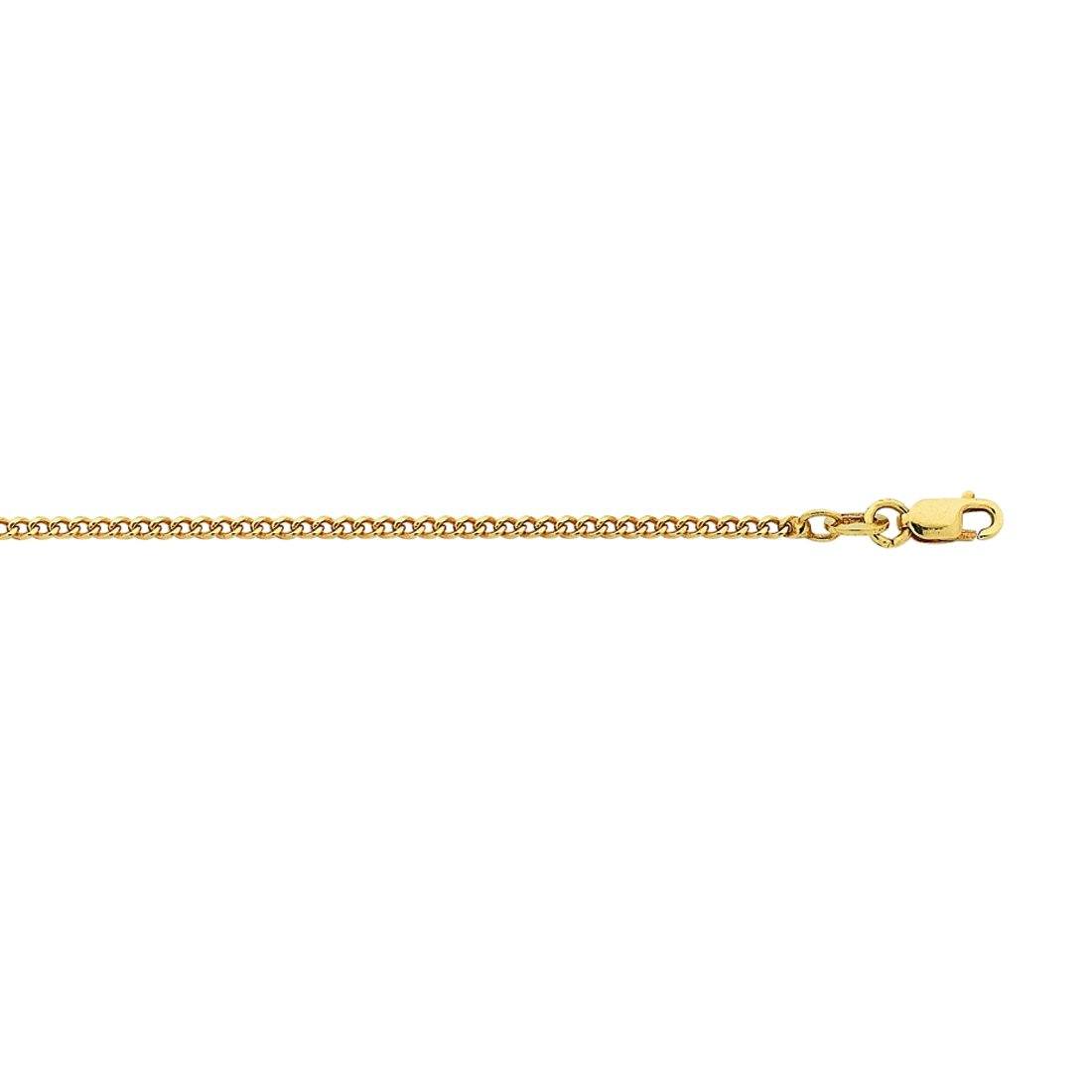 45cm Tight Curb Chain in 9kt Yellow Gold