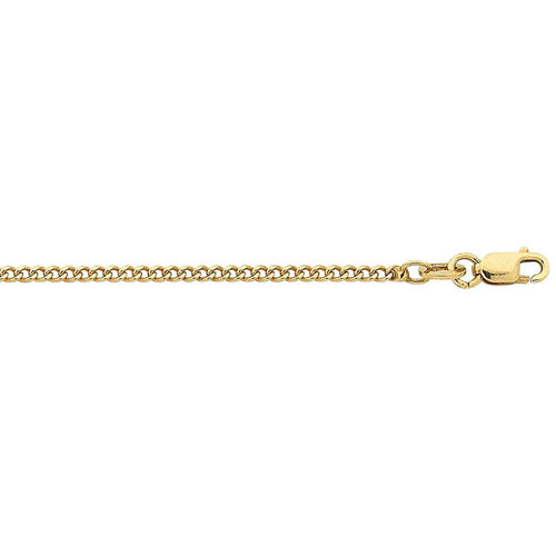 55cm Tight Curb Chain in 9kt Yellow Gold