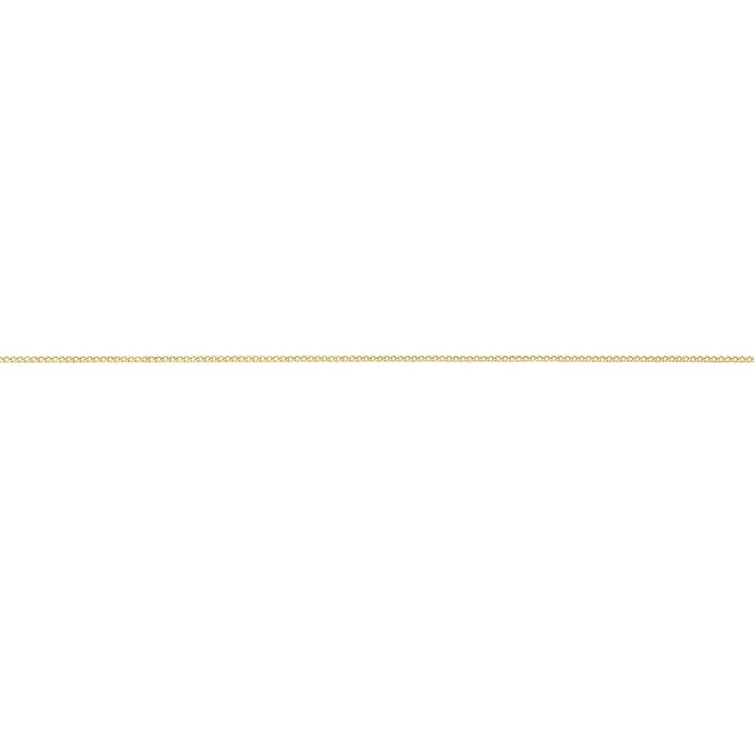 9kt Yellow Gold Curb Necklace 50cm