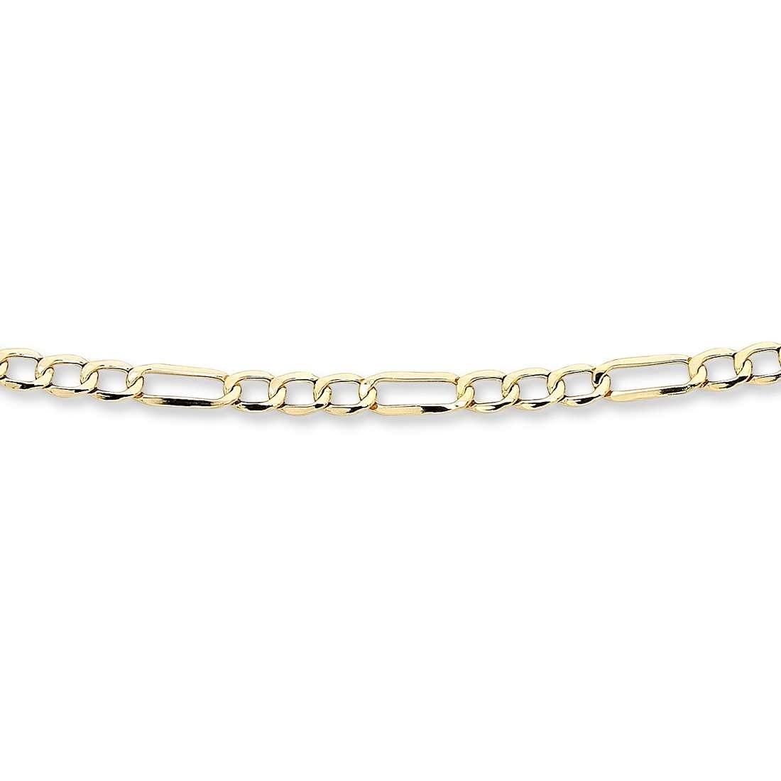 50cm Figaro Chain in 9kt Yellow Gold