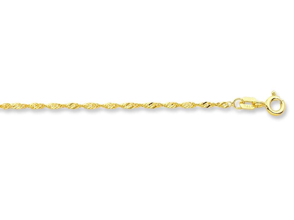 40cm Singapore Chain in 9kt Yellow Gold