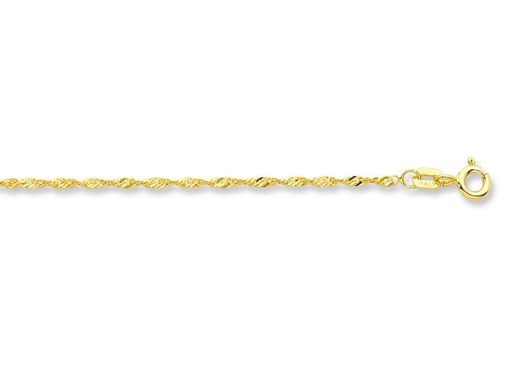 45cm Singapore Chain in 9kt Yellow Gold