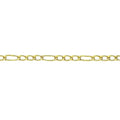 45cm Open Figaro Chain in 9kt Yellow Gold