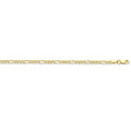50cm Flat Figaro Chain in 9kt Yellow Gold