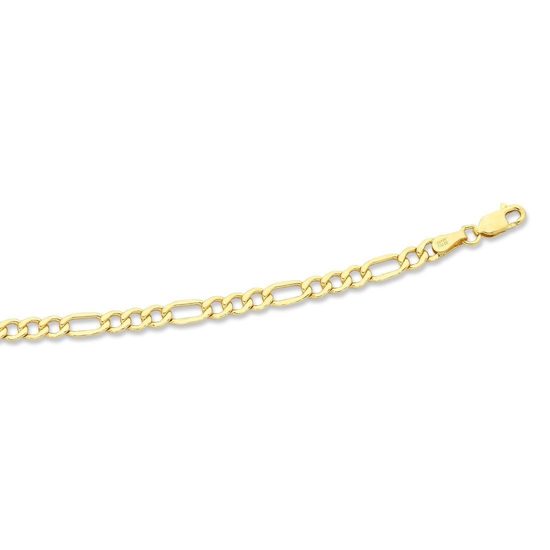 55cm Flat Figaro Chain in 9kt Yellow Gold