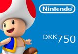 Nintendo eShop Prepaid Card 750 DKK DK Key