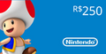 Nintendo eShop Prepaid Card R$250 BR Key