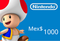 Nintendo eShop Prepaid Card MXN 1000 Key MX